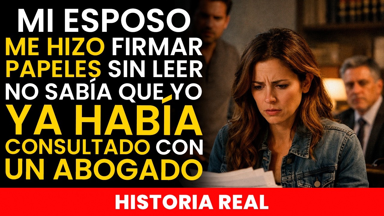 Mi esposo me hizo firmar papeles sin leer… no sabía que YO YA HABÍA CONSULTADO CON UN ABOGADO