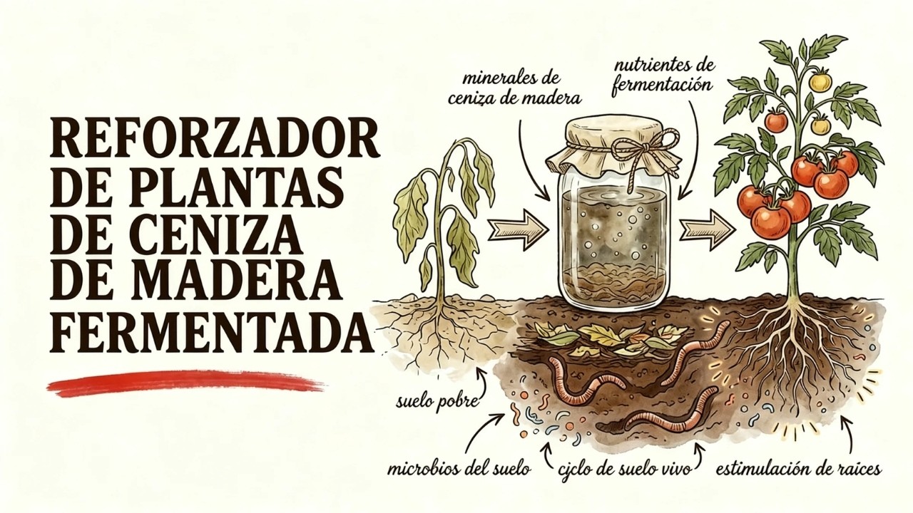 Este truco de ceniza de madera fermentada hace que las plantas crezcan locamente rápido