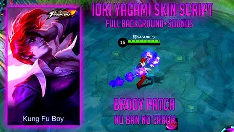 New Chou Iori Yagami KOF Skin Script - Revamp with Voice, Skill Icon Lobby|Brody Patch