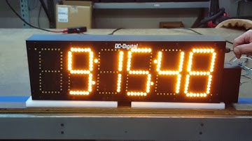 DC-606-GPS-Synchronized-Atomic-Time of Day Clock with Amber LED Digits