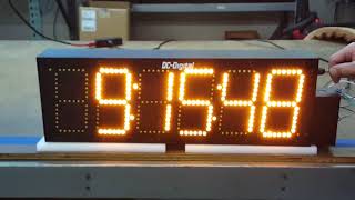 DC-606-GPS-Synchronized-Atomic-Time of Day Clock with Amber LED Digits