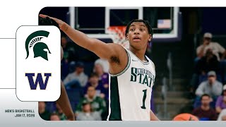 #12 Michigan State Men's Basketball at Washington | Cinematic Highlights | Jan. 17, 2026