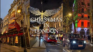 London Christmas Evening Lights 2025 4K Vertical Video