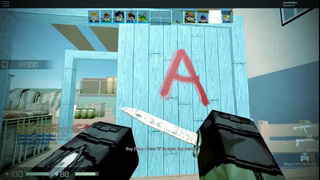 Only Ak 47 At Ct Counter Blox Roblox Ofensive Youtube - headshot only challenge counter blox roblox offensive