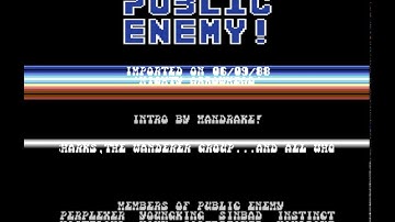 Public Enemy (USA) Intro - Commodore 64 - C64 - Mighty Arrowhead - Cracktro