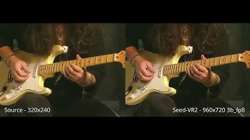 Seed-VR2 - Diffusion based video upscaling - Side by side comparison