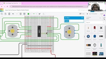 Simulasi Arduino Menggunakan TinkerCAD | Input Serial Output Digital Mobile Robot |
