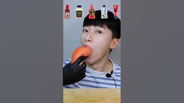 통연어 여러소스 뿌려먹기!🐟 연어 때깔봐..ㄷㄷ