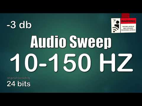 10 Hz- 150 Hz barrido de frecuencias/ 10 hz - 150 hz barrido de audio/ test de frecuencias p1