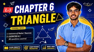 (L-3) [ Converse of Thales' Theorem and EXERCISE- 6.1] TRIANGLES 🔺️ 