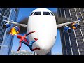 GTA 5 Epic Plane Crashes & Spiderman Ragdolls Ep.19 (Euphoria Physics)