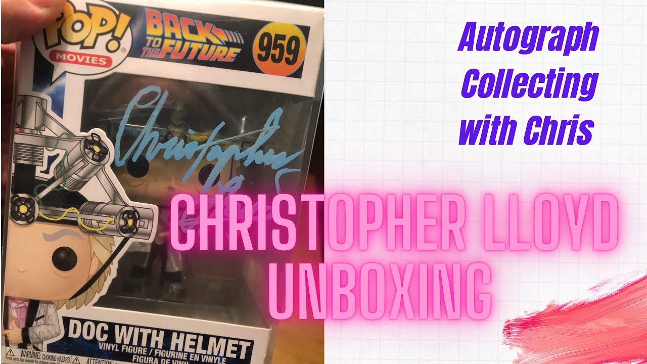 UNBOXING Christopher Lloyd Back to the Future Doc Brown Signed Funko Pop with Video Shoutout !!