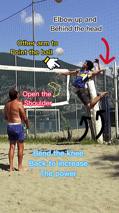HOW TO SPIKE A VOLLEBALL WITH POWER #volleyball