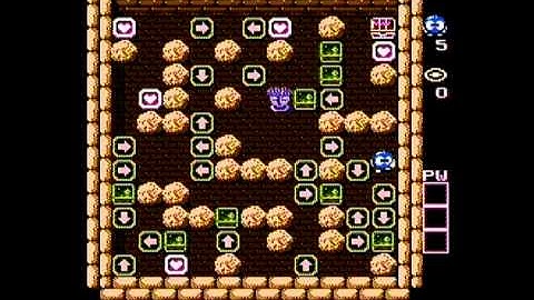 Adventures of Lolo (NES) - Room 25 Walkthrough