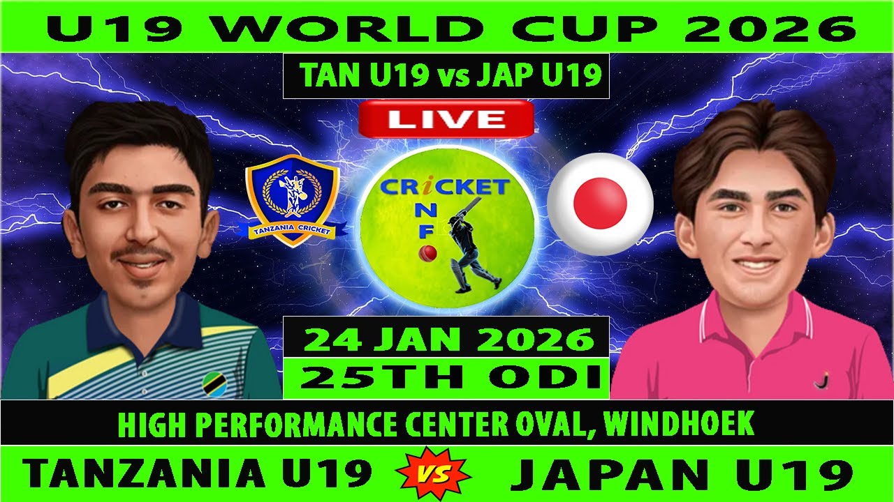 Tanzania U19 vs Japan U19 | JAP-U19 v TAN-U19 | 25th Match of  U19 World Cup 2026 | TAN vs JAP