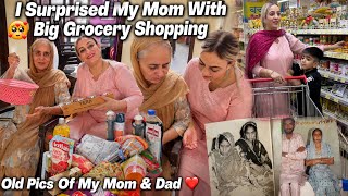 ‼️I Surprised My Mom With a Huge Grocery Shopping 🛒🤯💸 See Her Reaction ? Old Pics Of My Mom & Dad 😍