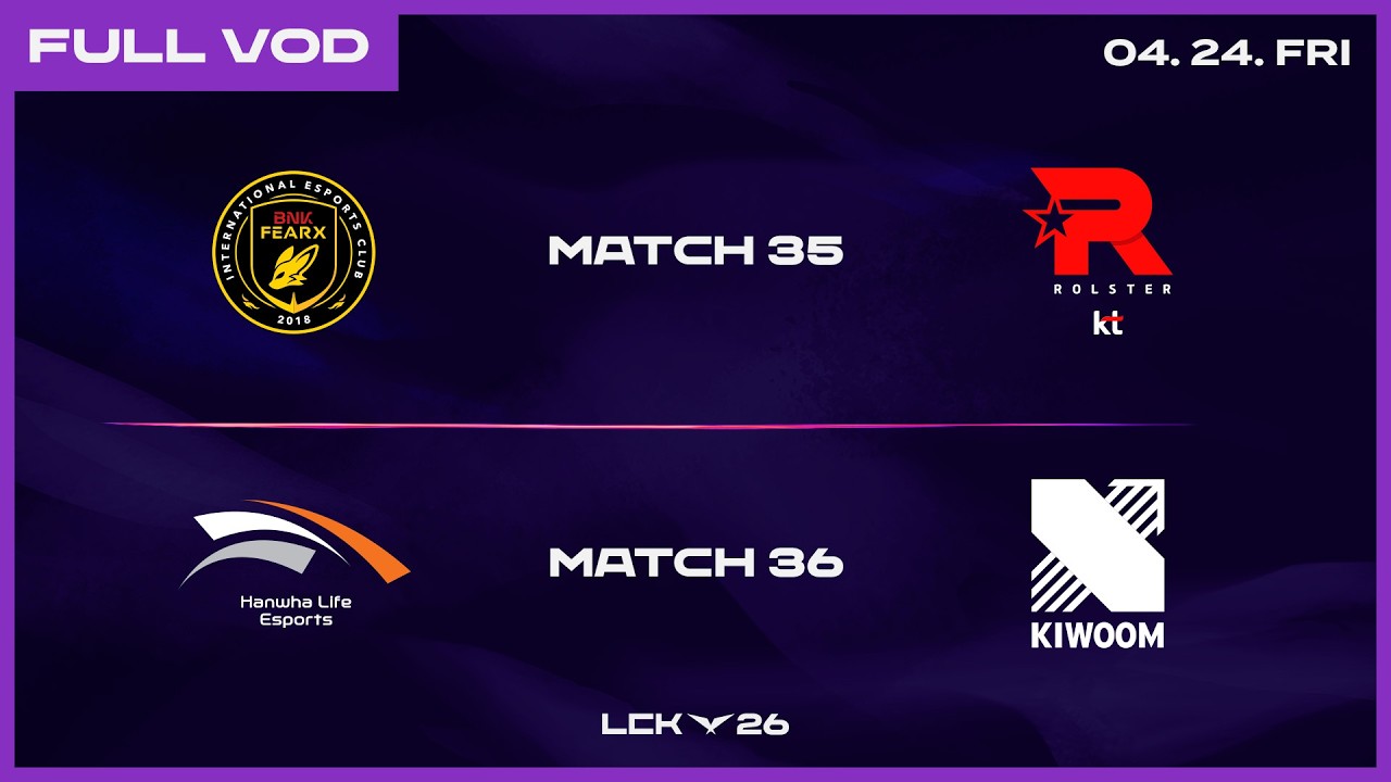 BFX vs KT - HLE vs KRX | 2026 LCK