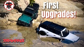 TRX-4m—First Upgrades!? Traxxas wheel weights and low speed gearing.