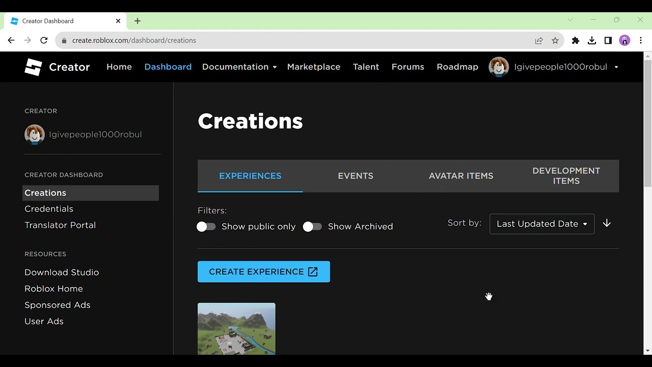Create and Destroy  Documentation - Roblox Creator Hub
