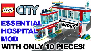 LEGO City Hospital Extension -  WIDER to cross a full road, ONLY 10 pieces! Set 60330