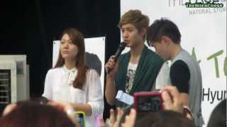 [Fancam] 2011.08.19 Kim Hyun Joong SG Fanmeeting - Entrance + Talk