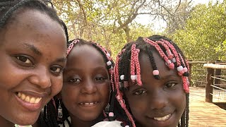 Pretty Amiirah and Saidah bariques Enjoying Dubai mangrove Forest Garden Fujairah