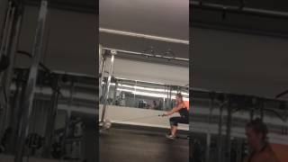 Squat walks on cable machine