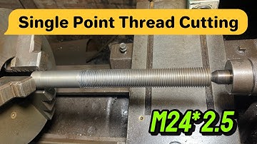 CUTTING Threads On A Lathe With Single Point Precision!