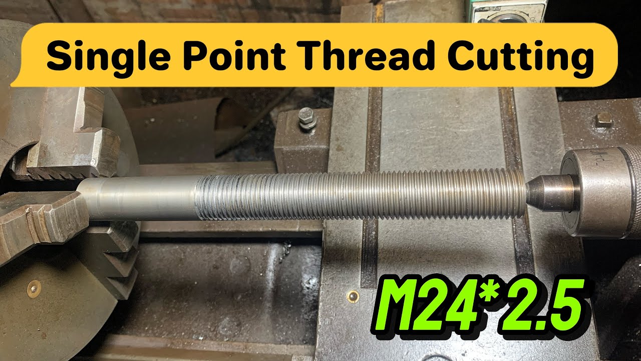 CUTTING Threads On A Lathe With Single Point Precision! - YouTube