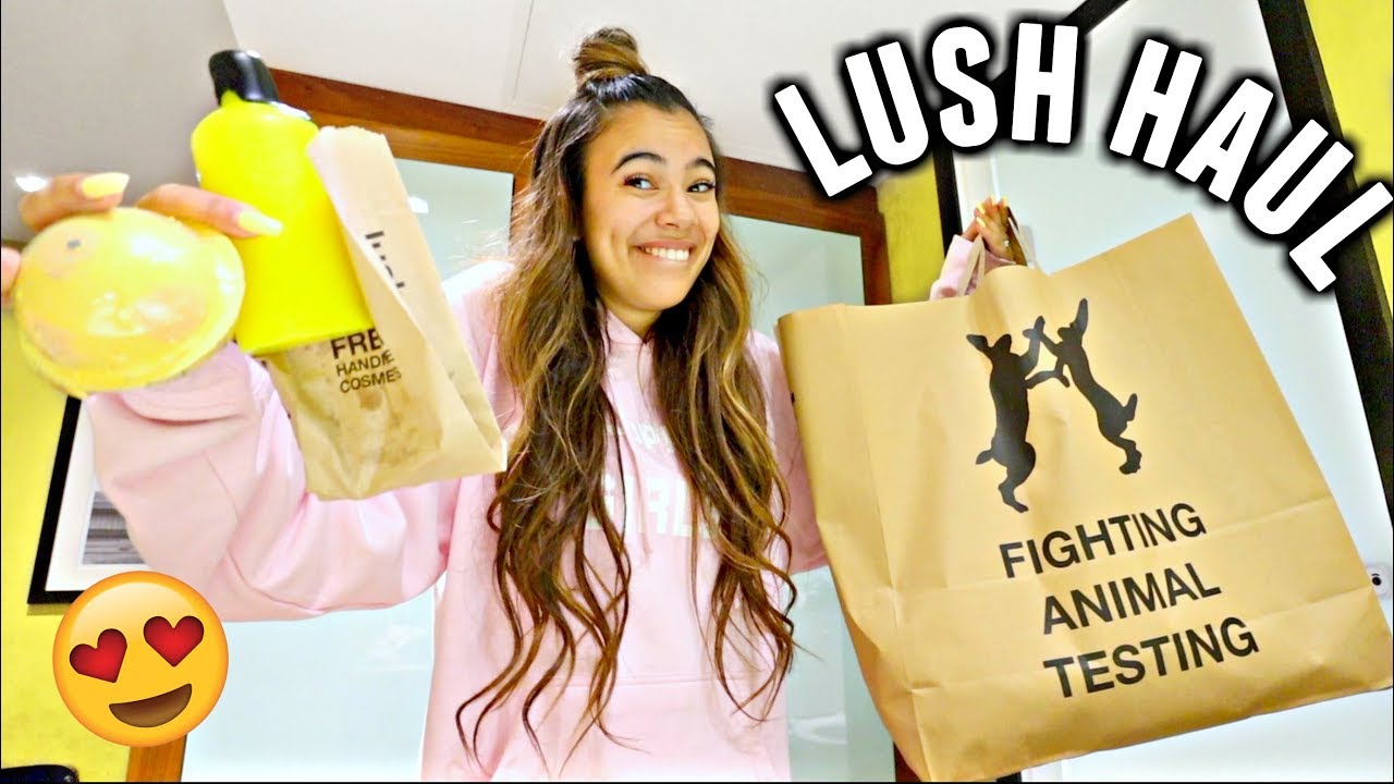 Spent $1,056 at Lush. Sister snapped for a sale. LUSH HAUL!