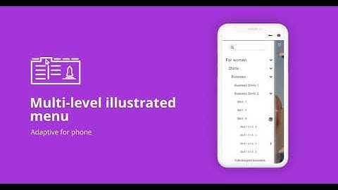 The Multi-level menu is adapted for the phone