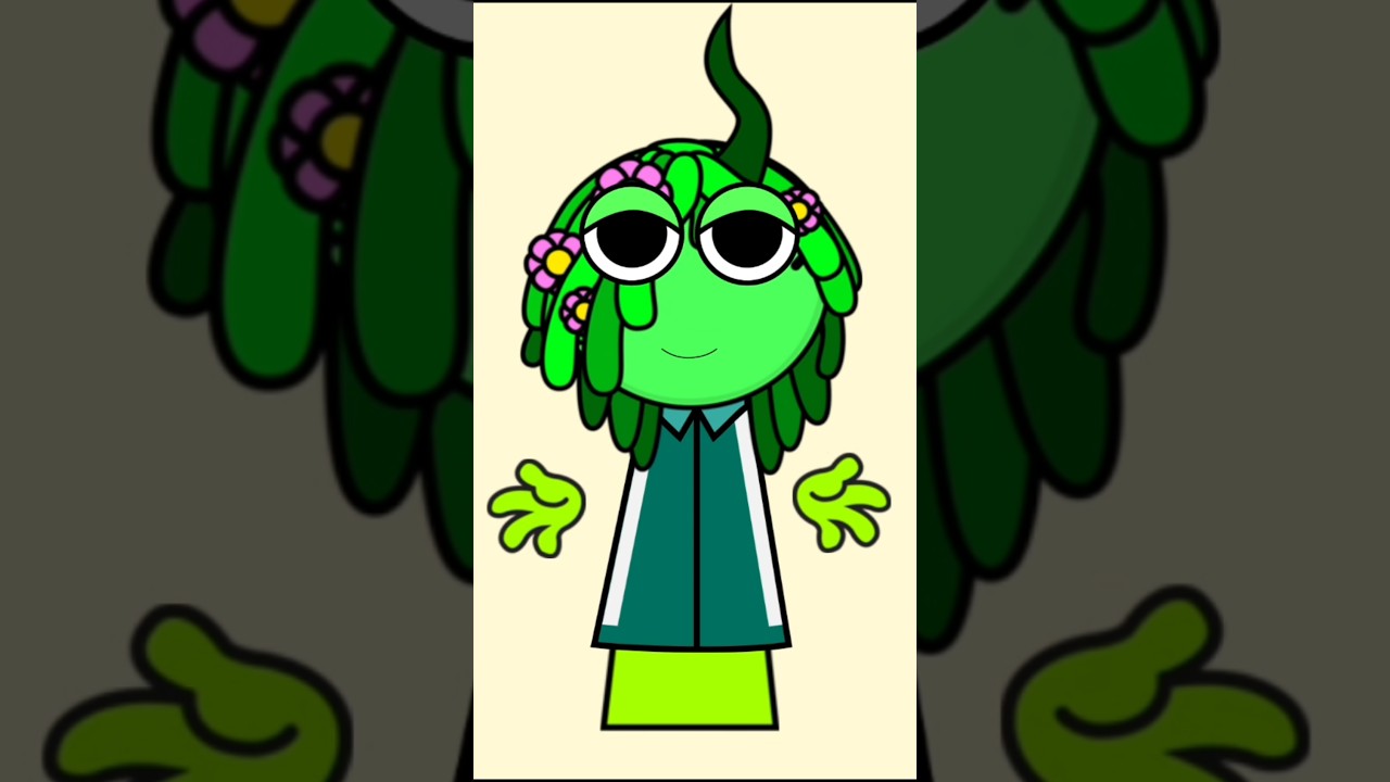 sprunki character in fashion dress up time