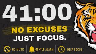 41 Minute Timer – Countdown Timer (GENTLE ALARM / NO MUSIC / MINIMAL)