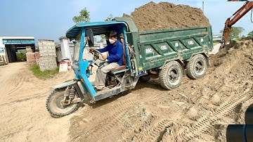 Công nông siêu khủng 150 triệu chở cát cực bá đạo , máy xúc dosan tải cát , giant homemade car