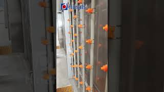 Automatic spray wash pretreatment system for powder coating line #powdercoatingsystem #hanna
