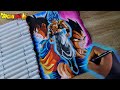 How to Draw Gogeta Super saiyan blue Full Body With Goku and Vegeta🔥-Epic Drawing Tutorial