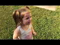 Sadie chasing a toad.