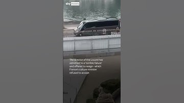 Moment thieves escape Louvre in jewel heist