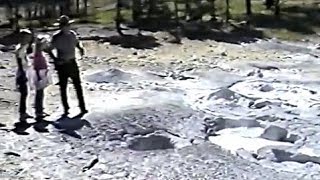 Yellowstone mud pots, Pocket Basin ranger-led walk 1989 trip, part 30