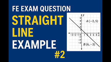 FE Electrical Exam Mathematics – Straight Line Example #2