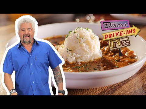 Guy Fieri Eats Gumbo & Étouffée at a L.A. Creole Spot | Diners, Drive-Ins and Dives | Food Network