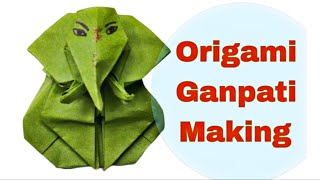 How to make an Origami Ganpati | Paper Ganpati Making #paperganpati #origamiganpati #ganpaticraft