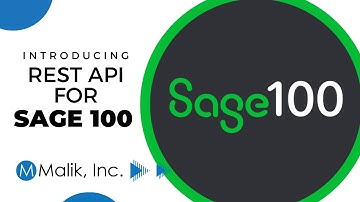 Sage 100 REST API from Malik, Inc.