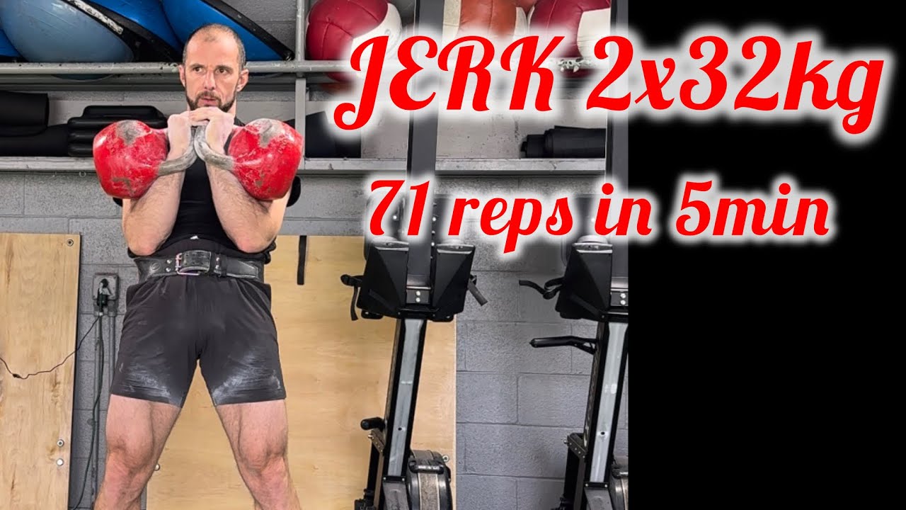 Kettlebell Sport JERK | 2x32kg | 5 min TEST | 71 reps