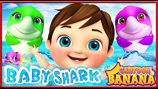 Плавание С Акулой 🏊‍♂️🌊 #Babyshark- Детские Песни - Детские Стишки И Детские Песни - Banana Cartoon