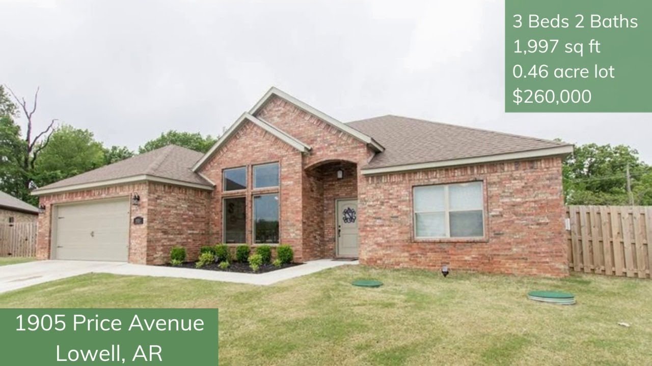 Houses for Sale in Lowell AR | 1905 Price Ave Lowell, AR 72745
