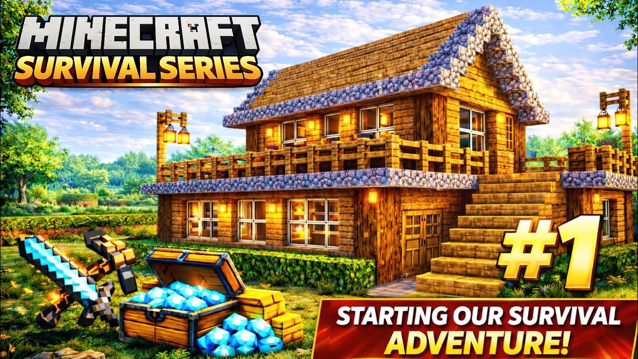 My best start ever 😍 | Minecraft Survival series | Episode #1 |