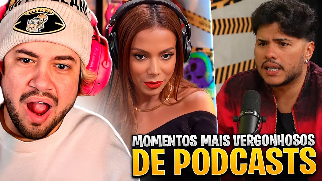 MOMENTOS MAIS VERGONHOSOS DE PODCASTS! - React Canal 90