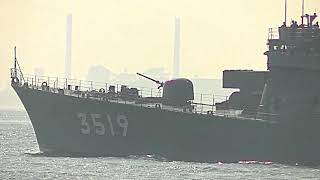 海上自衛隊練習艦　やまゆき　しまゆき　関門海峡航行