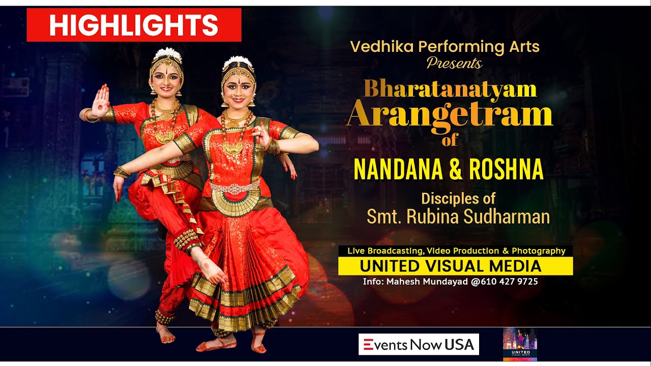 Bharatanatyam Arangetram of Nandana & Roshna - Highlights - 4K - YouTube